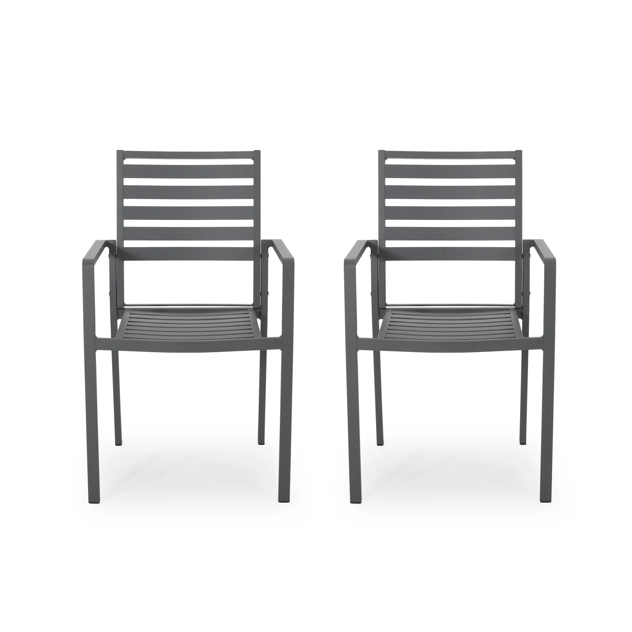 Outdoor Modern Aluminum Dining Chair (Set of 2) - NH958013