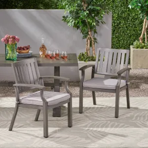 Outdoor Modern Aluminum Dining Chair With Cushion (Set of 2) - NH347013 chandelier, pendant light