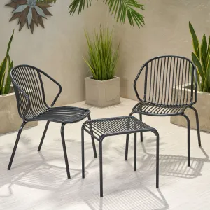 Outdoor Modern Iron 2 Seater Chat Set - NH627013 clothes rack, garment rack