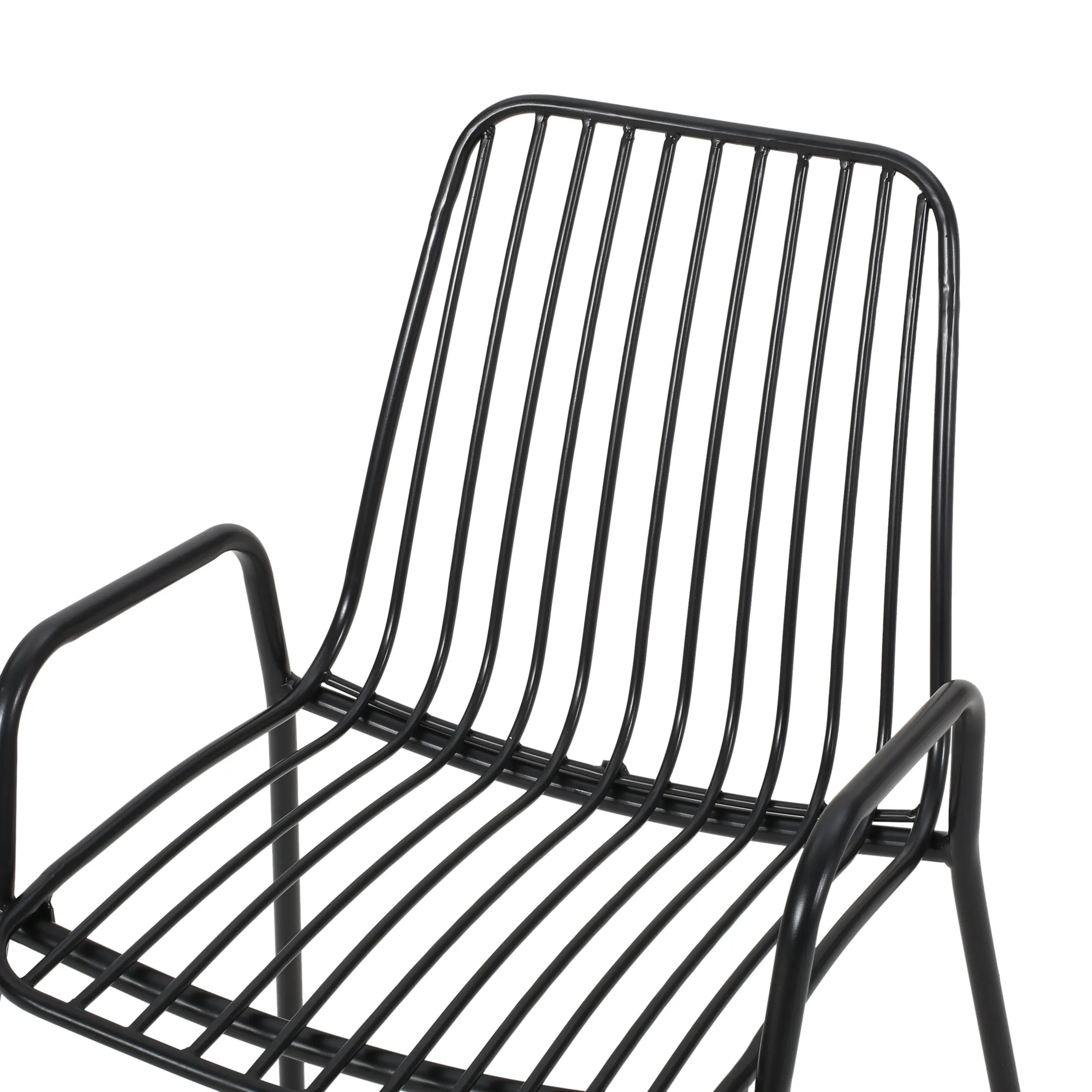 Outdoor Modern Iron 2 Seater Chat Set - NH837013