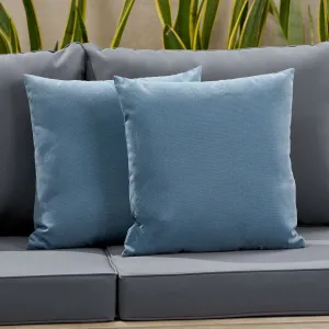 Outdoor Modern Square Water Resistant Fabric Pillow (Set of 2) - NH534013 patio chairs, outdoor seating