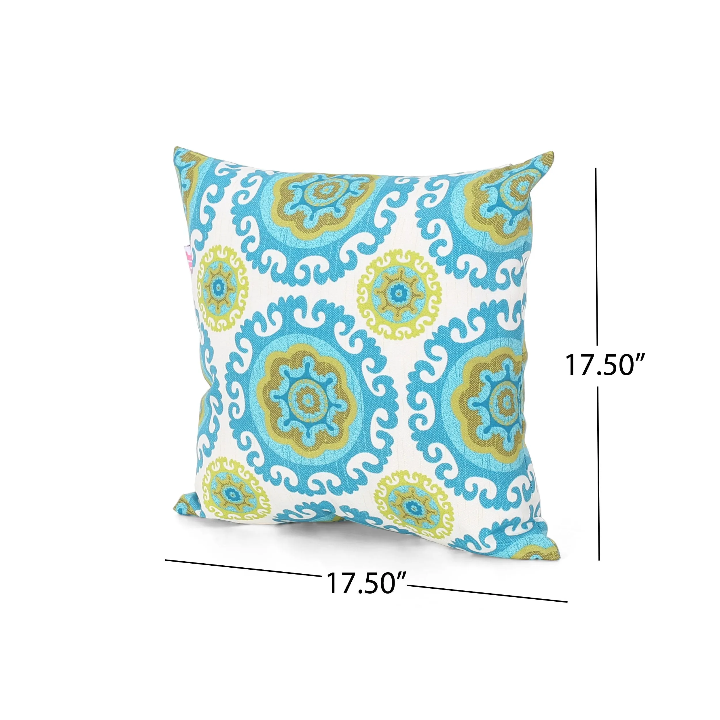 Outdoor Modern Square Water Resistant Fabric Pillow (Set of 2) - NH934013