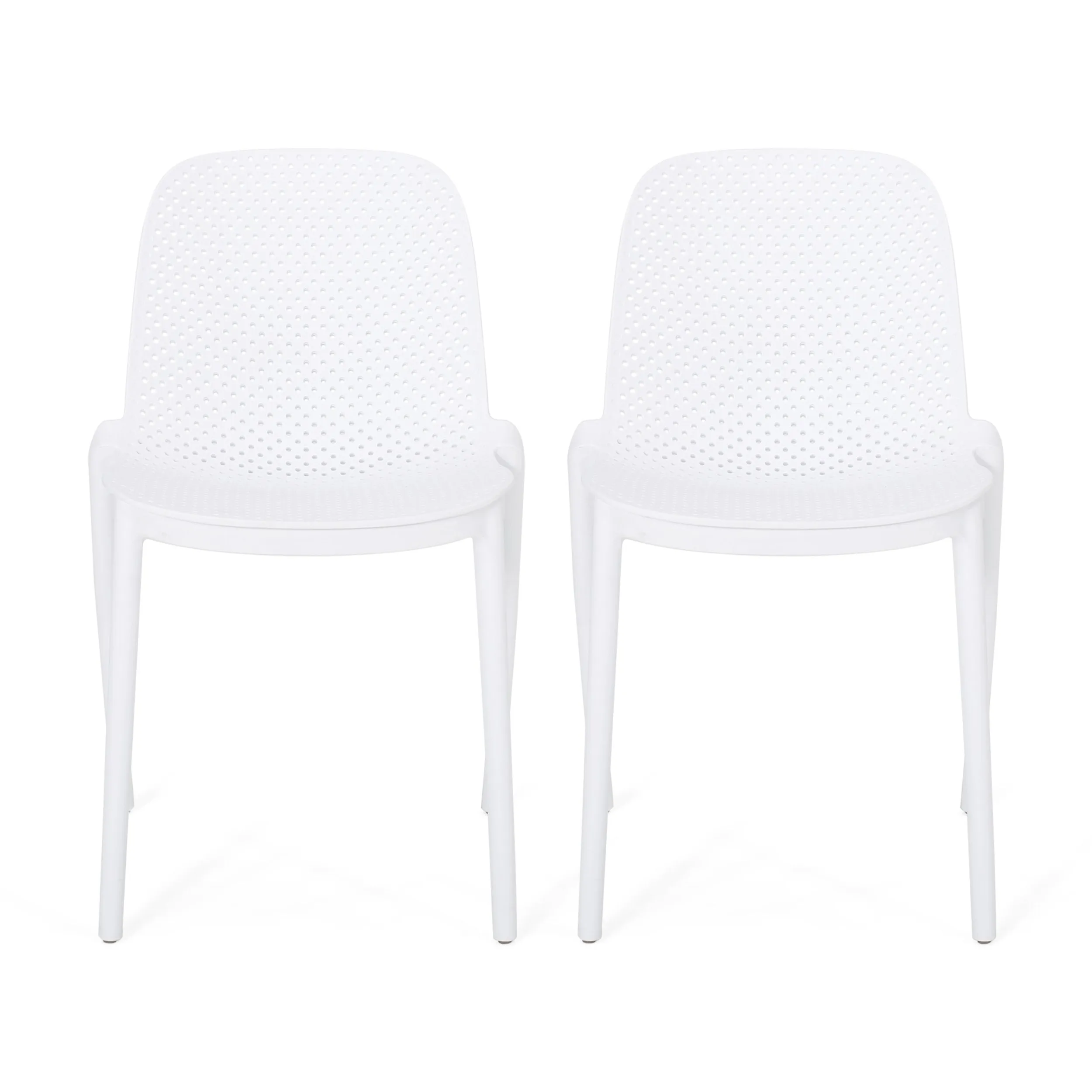 Outdoor Modern Stacking Dining Chair (Set of 2) - NH342213