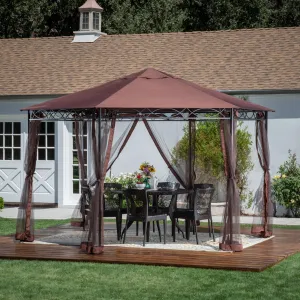 Outdoor Mosquito Netting 10 x 10 Foot Gazebo - NH111603 cowhide rug, luxury rug
