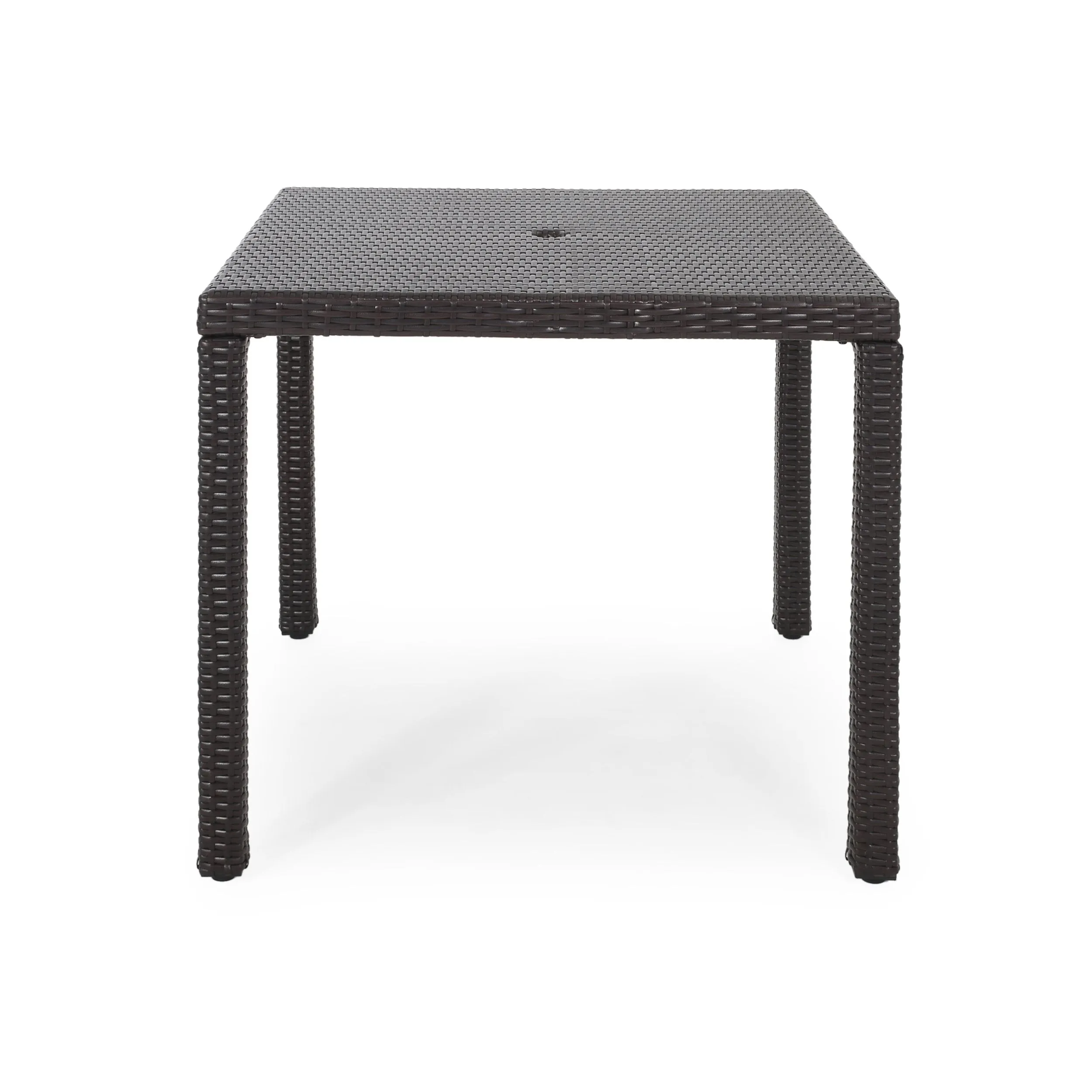Outdoor Multibrown Wicker Square Dining Table - NH772003