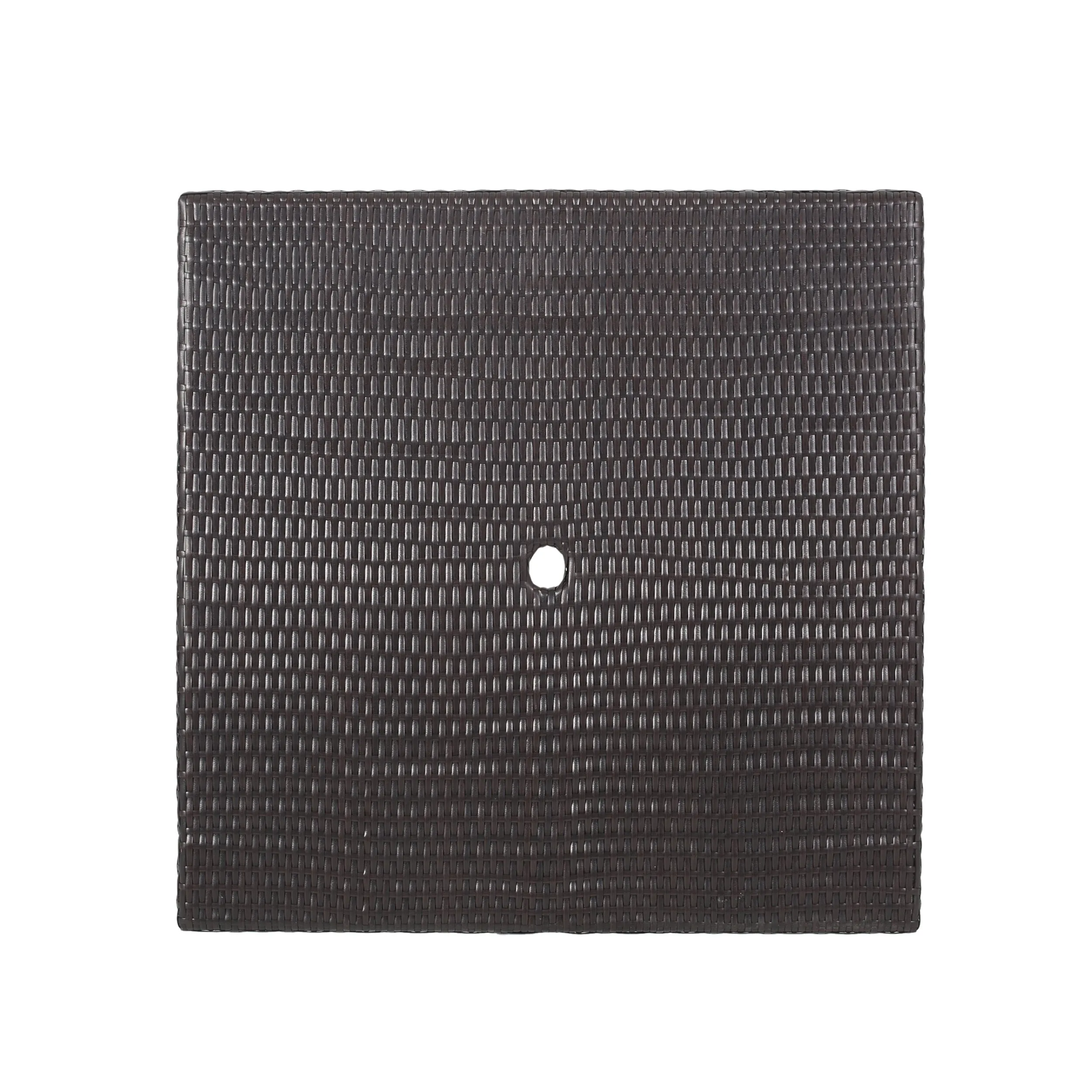 Outdoor Multibrown Wicker Square Dining Table - NH772003