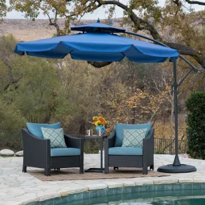 Outdoor Navy Blue Water Resistant Canopy Sunshade with Base - NH002203 cowhide rug, luxury rug