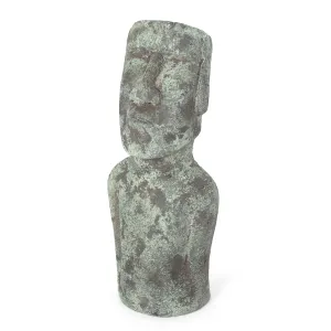 Outdoor Polynesian Garden Statue, Moss Green - NH863413 patio chairs, outdoor seating