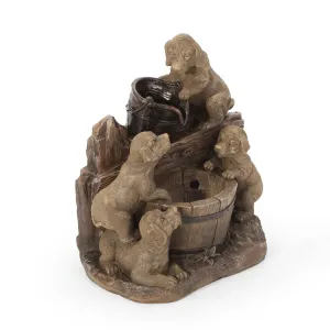 Outdoor Puppy Fountain, Light Brown - NH873413 patio chairs, outdoor seating