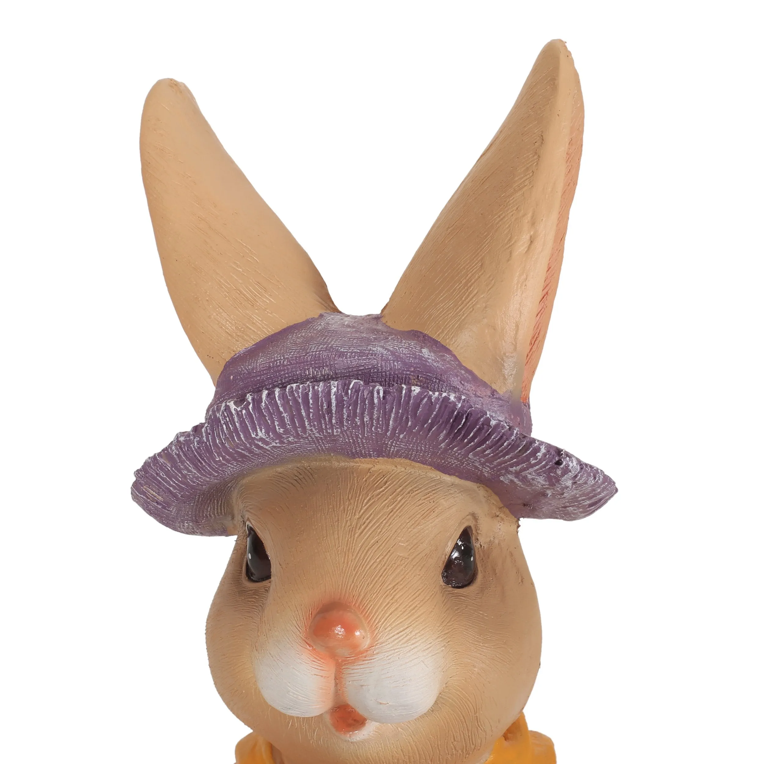 Outdoor Rabbit Garden Statue, Brown and Orange - NH289413