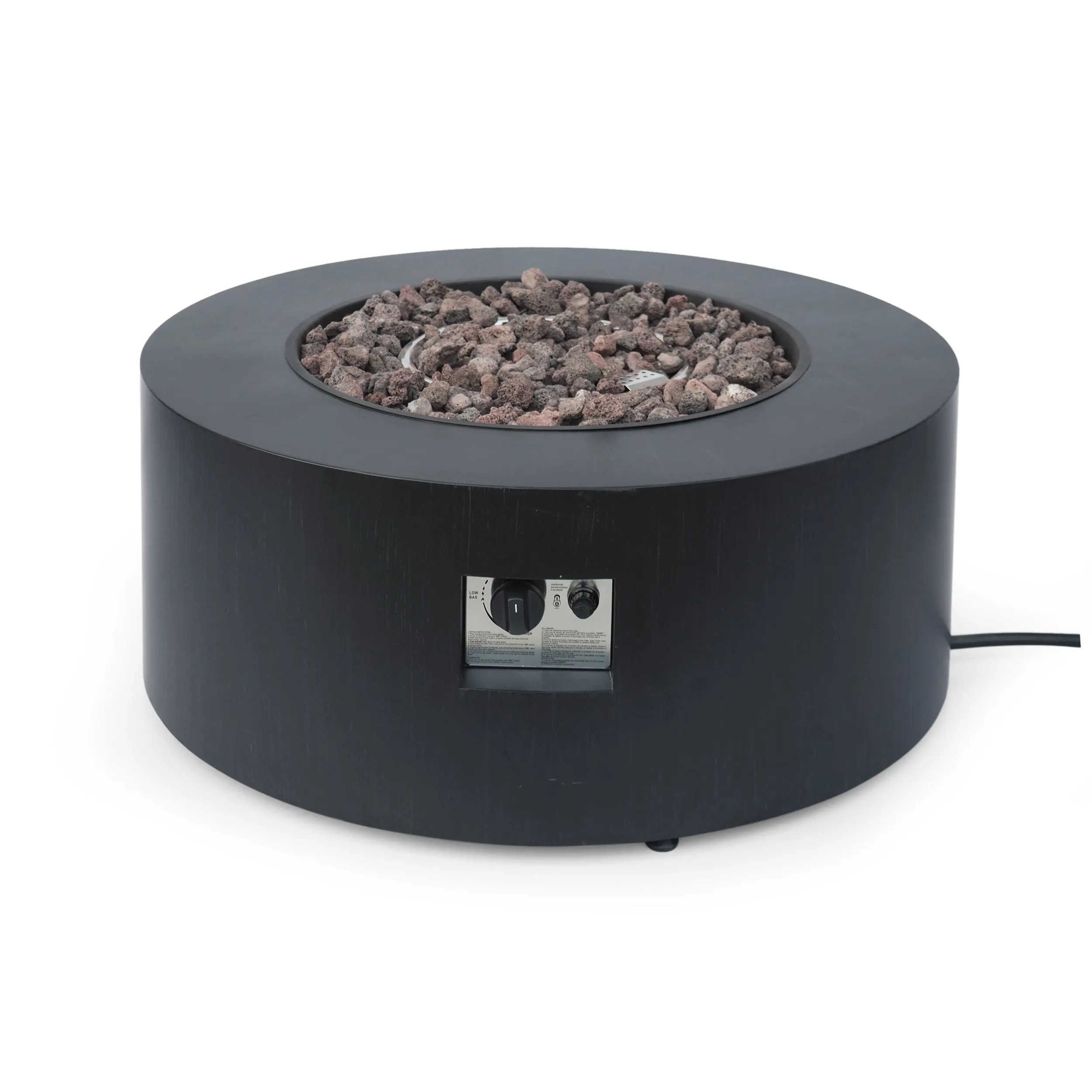 Outdoor Round Fire Pit with Tank Holder - NH371113
