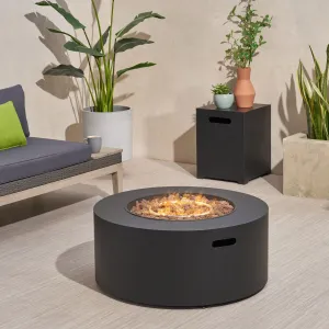 Outdoor Round Fire Pit with Tank Holder - NH371113 floor chair, tatami chair