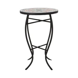 Outdoor Side Table with Tile Top - NH470313 patio chairs, outdoor seating