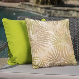Outdoor Square Tropical Water Resistant Pillow (Set of 2) - NH447003 patio chairs, outdoor seating