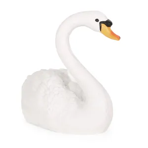 Outdoor Swan Garden Statue, White - NH089413 patio chairs, outdoor seating