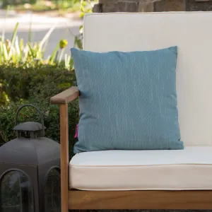 Outdoor Teal Water Resistant 16 X 16 Square Pillow - NH040303 patio chairs, outdoor seating