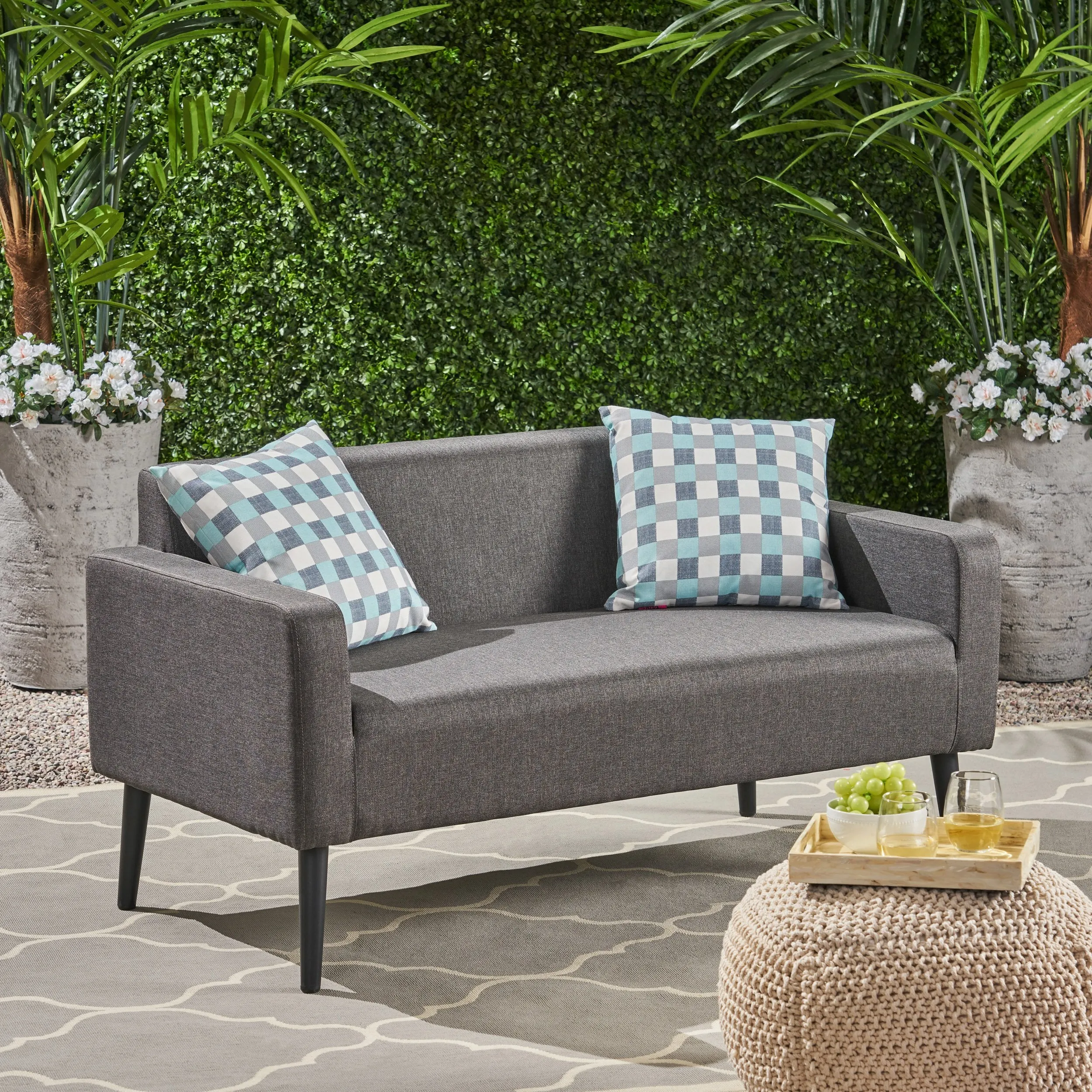 Outdoor Upholstered Loveseat - NH266703 stair tread rug, stair mat