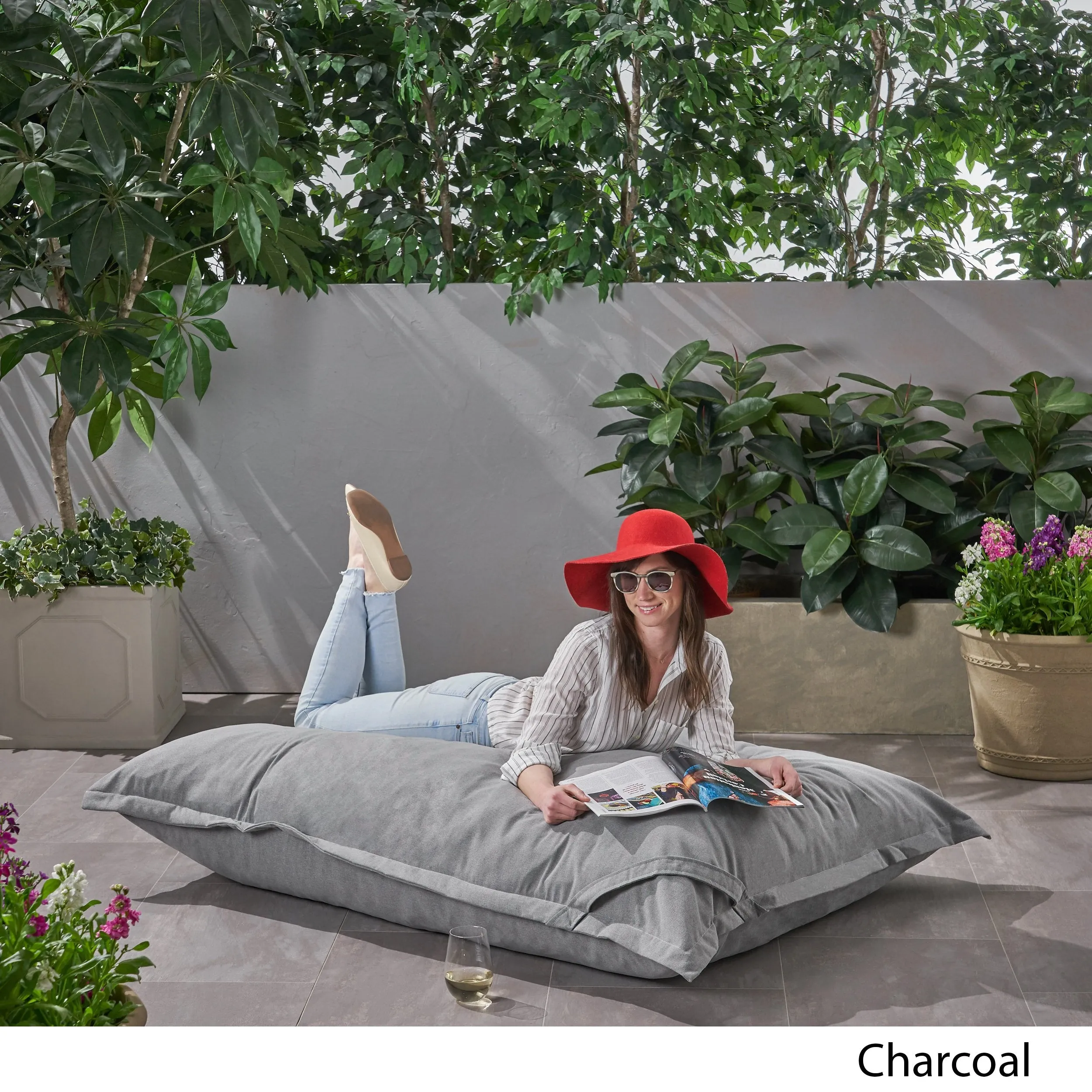 Outdoor Water Resistant 5.5X4 Lounger Bean Bag - NH820803