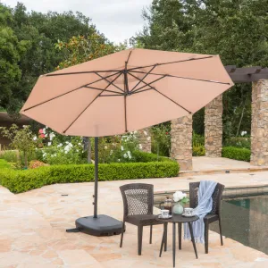 Outdoor Water Resistant Canopy w/ Plastic Base Aluminum Pole - NH654103 cowhide rug, luxury rug