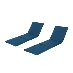 Outdoor Water Resistant Chaise Lounge Cushion (Set of 2) - NH899303 patio chairs, outdoor seating
