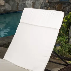 Outdoor Water-Resistant Fabric Chaise Lounge Cushions (Set of 2) - NH424612 patio chairs, outdoor seating