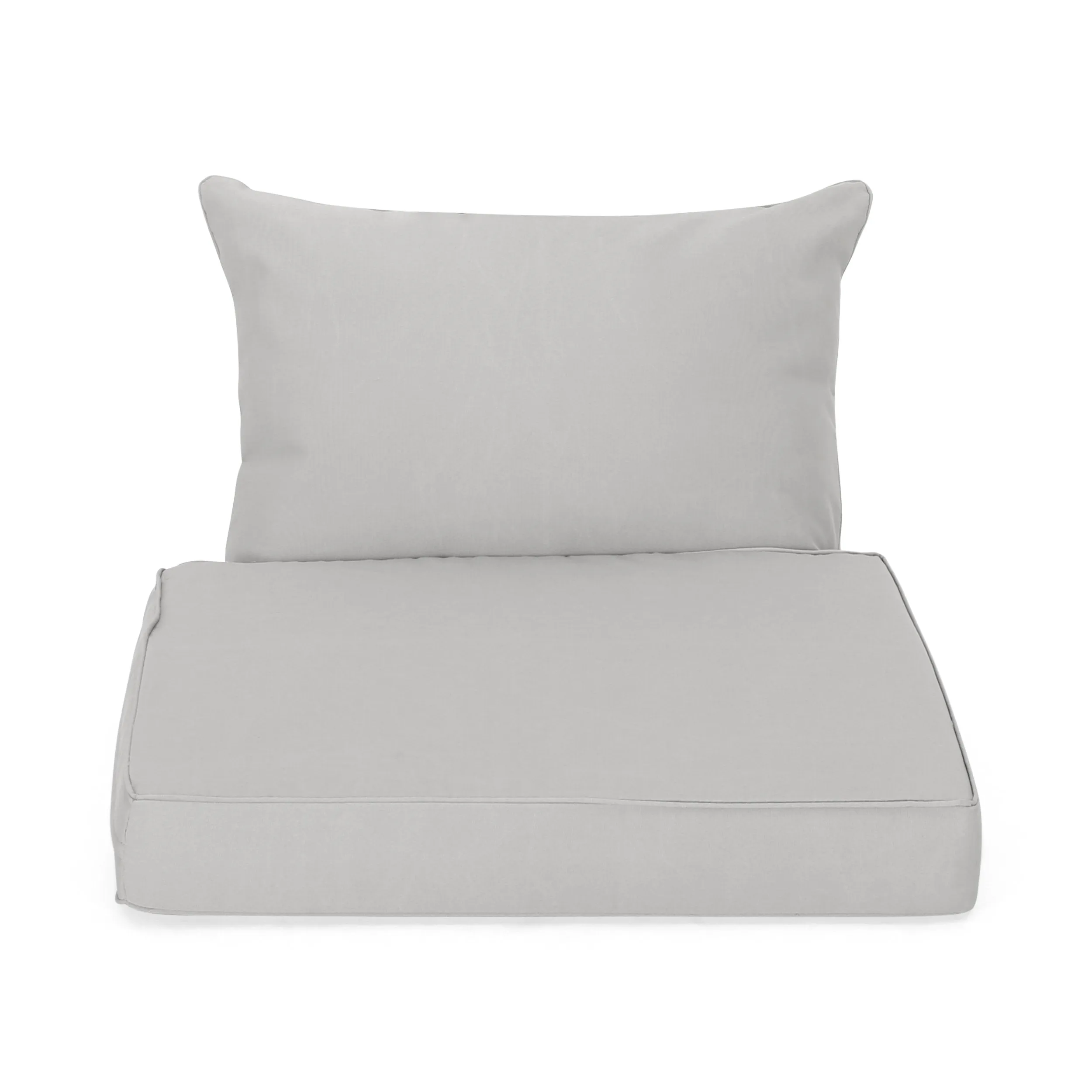 Outdoor Water Resistant Fabric Club Chair Cushions with Piping - NH914313