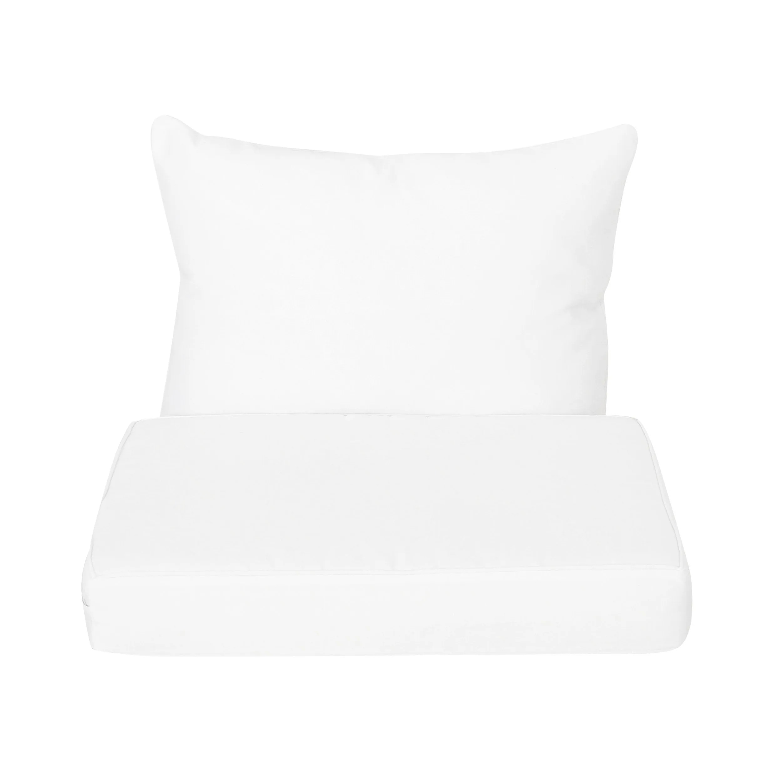 Outdoor Water Resistant Fabric Club Chair Cushions with Piping - NH914313