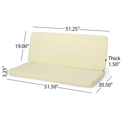 Outdoor Water Resistant Fabric Loveseat and Club Chair Cushions - NH582313