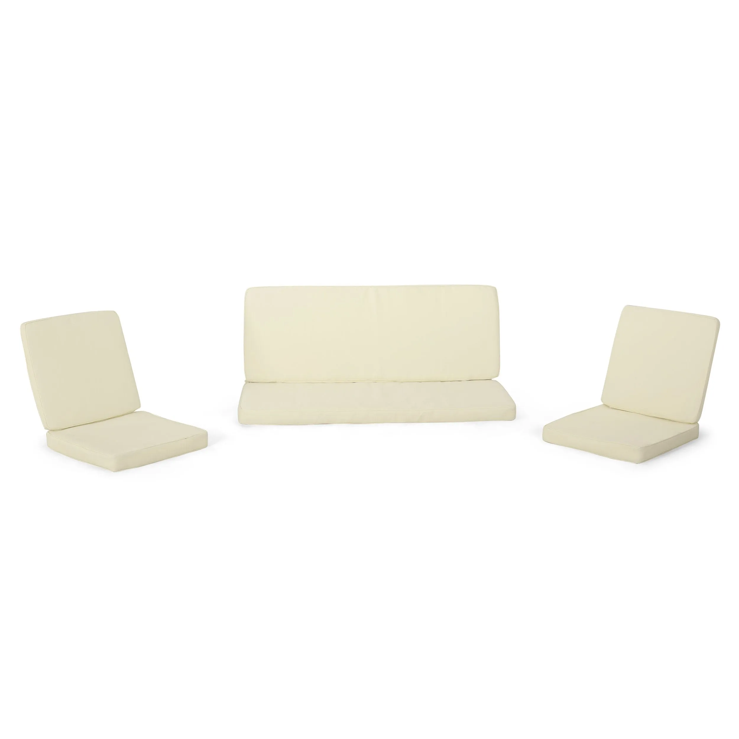 Outdoor Water Resistant Fabric Loveseat and Club Chair Cushions - NH582313 patio chairs, outdoor seating