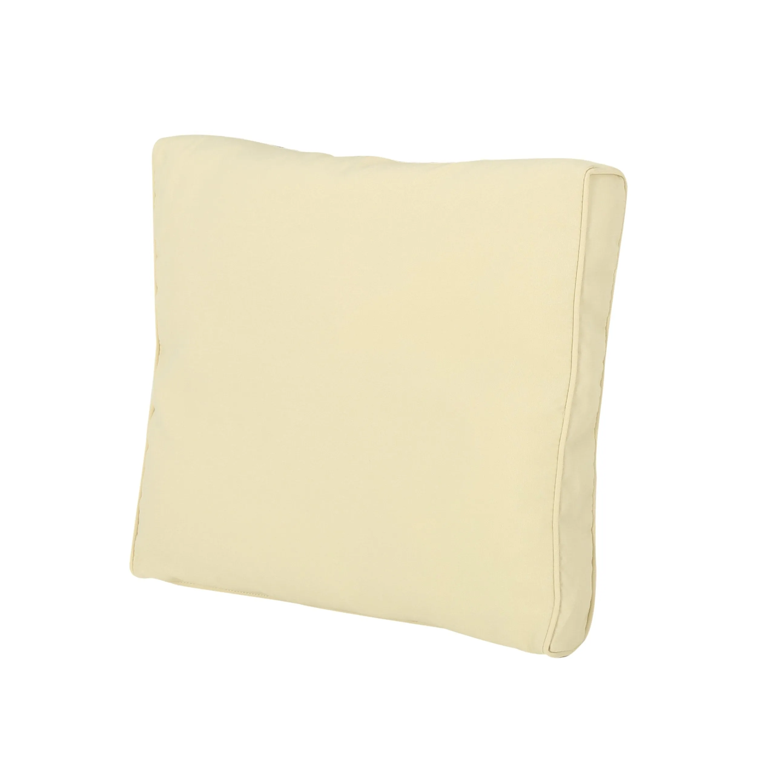 Outdoor Water Resistant Fabric Loveseat Cushions with Piping - NH864313