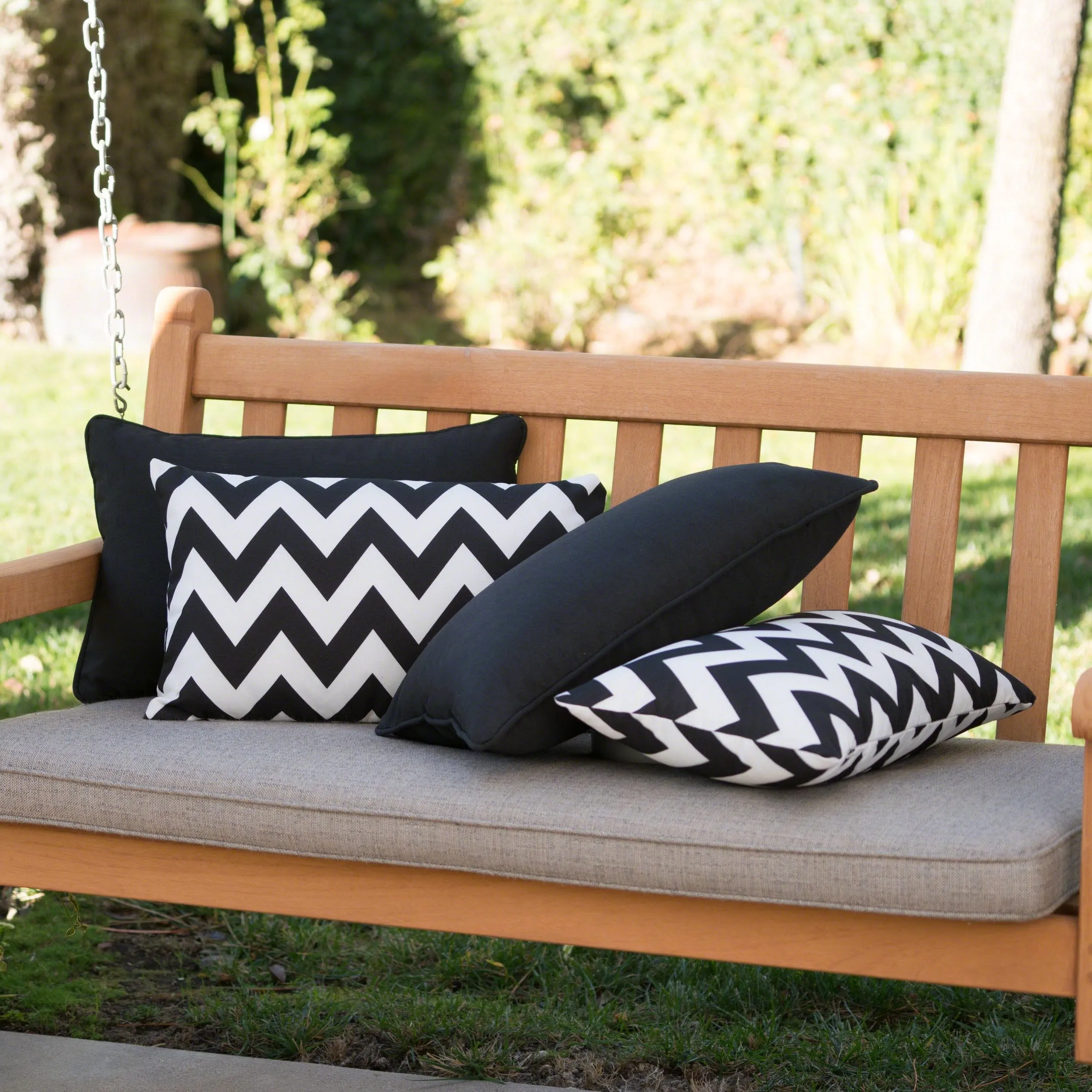 Outdoor Water Resistant Rectangular Throw Pillows - Set of 4 - NH030303