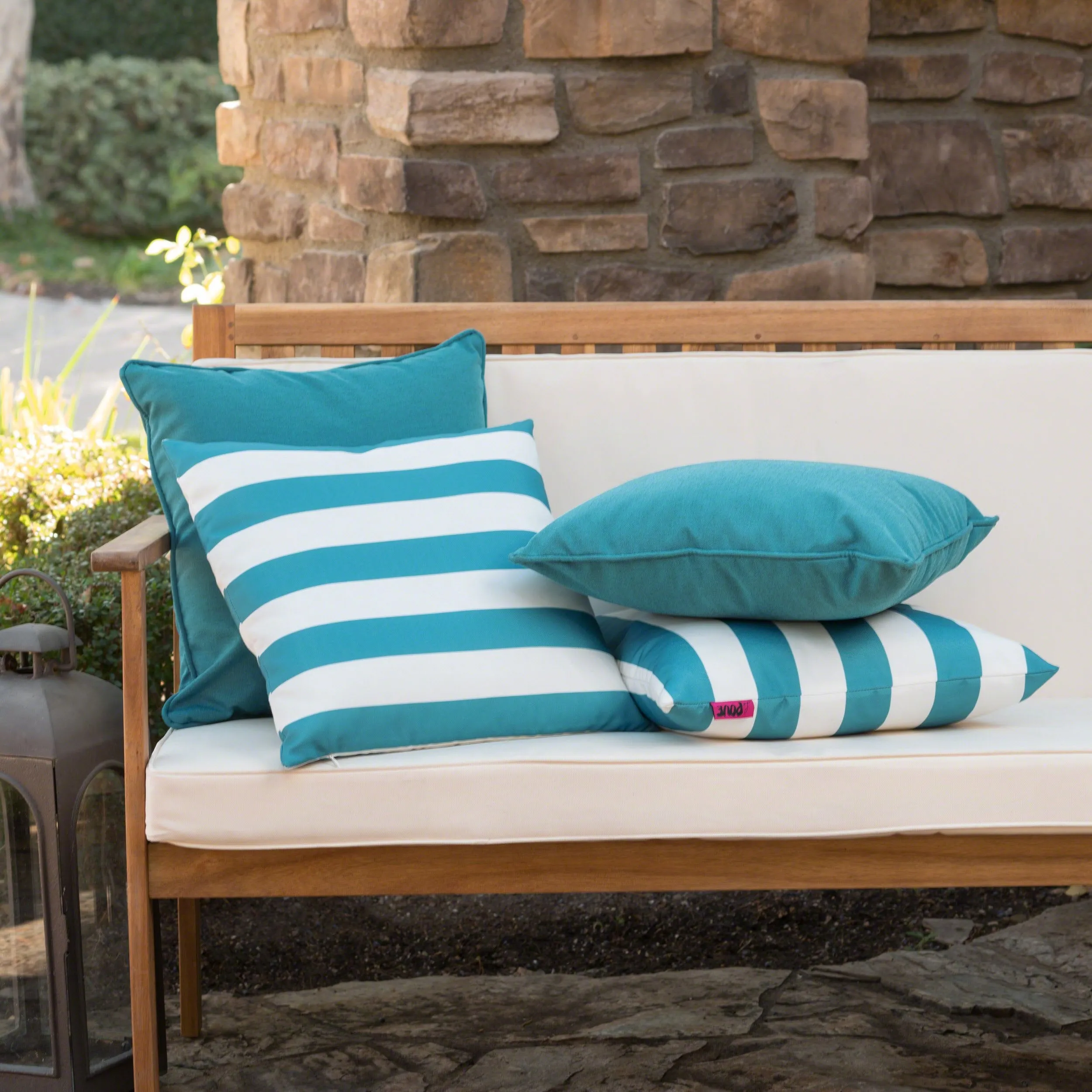 Outdoor Water Resistant Rectangular Throw Pillows - Set of 4 - NH030303