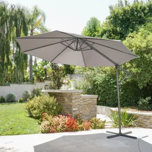 Outdoor Water Resistant Steel Frame Banana Sun Canopy - NH724103 cowhide rug, luxury rug