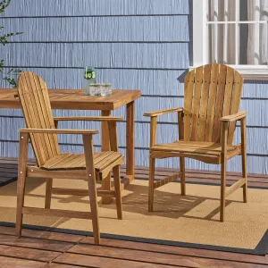 Outdoor Weather Resistant Acacia Wood Adirondack Dining Chairs (Set of 2) - NH989803 chandelier, pendant light