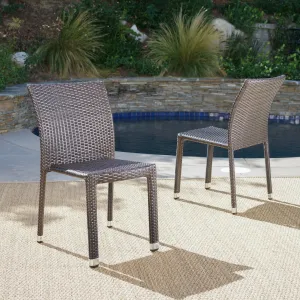 Outdoor Wicker Armless Stack Chairs With Aluminum Frame - NH132103 chandelier, pendant light