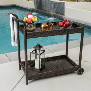 Outdoor Wicker Bar Cart - NH756592 patio chairs, outdoor seating