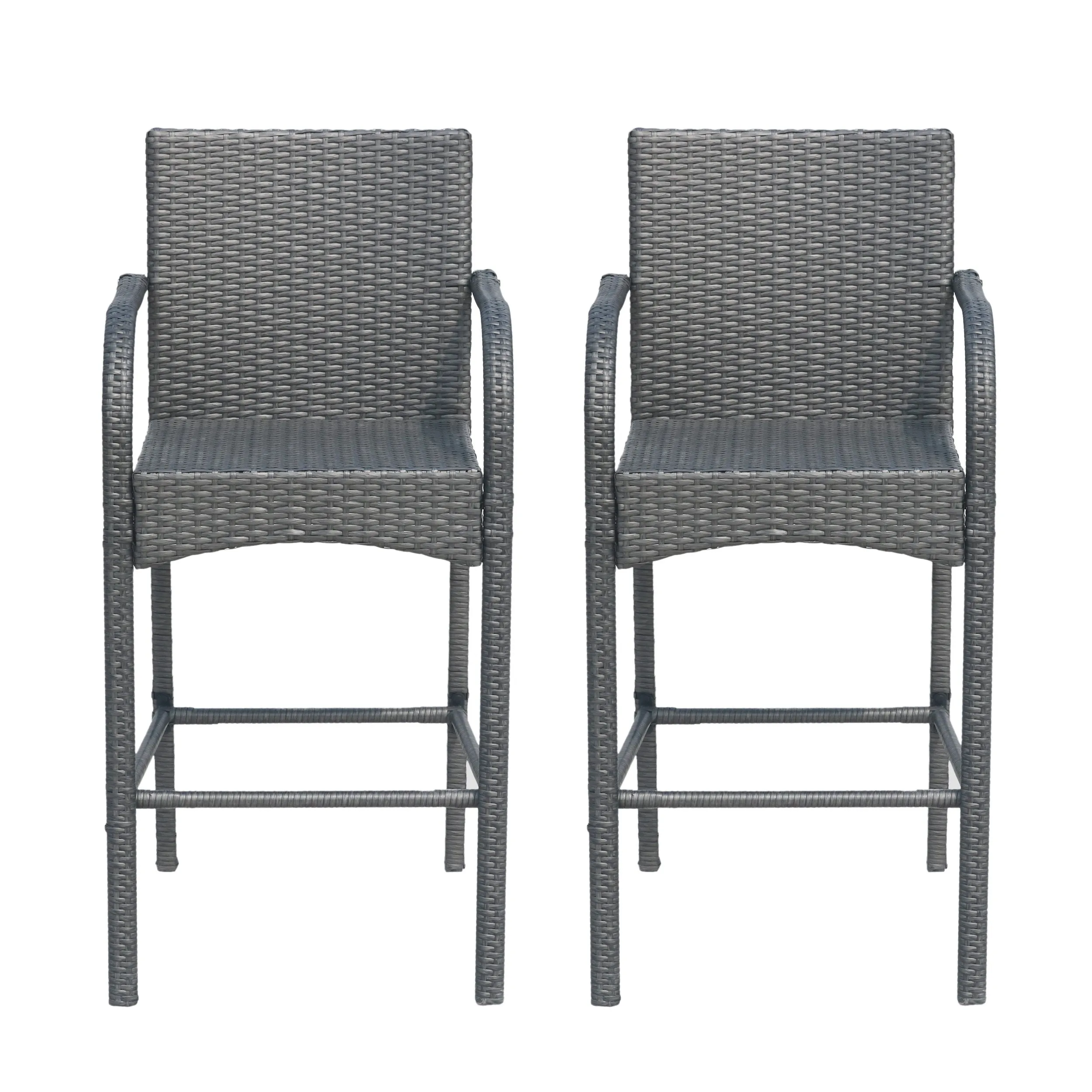 Outdoor Wicker Barstool Chair (Set of 2) - NH243113