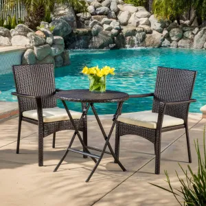 Outdoor Wicker Bistro Set - NH562792 patio chairs, outdoor seating