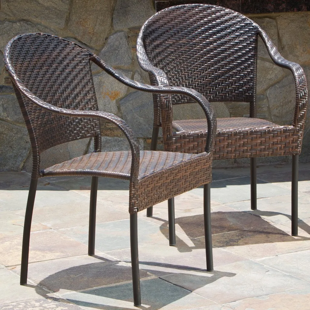 Outdoor Wicker Chair (Set of 2) - NH404612 patio chairs, outdoor seating