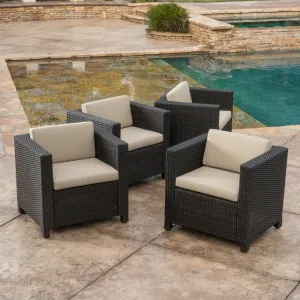 Outdoor Wicker Club Chair (set of 4) - NH060003 chandelier, pendant light
