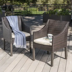 Outdoor Wicker Dining Chairs with Water Resistant Cushions (Set of 2) - NH523203 chandelier, pendant light