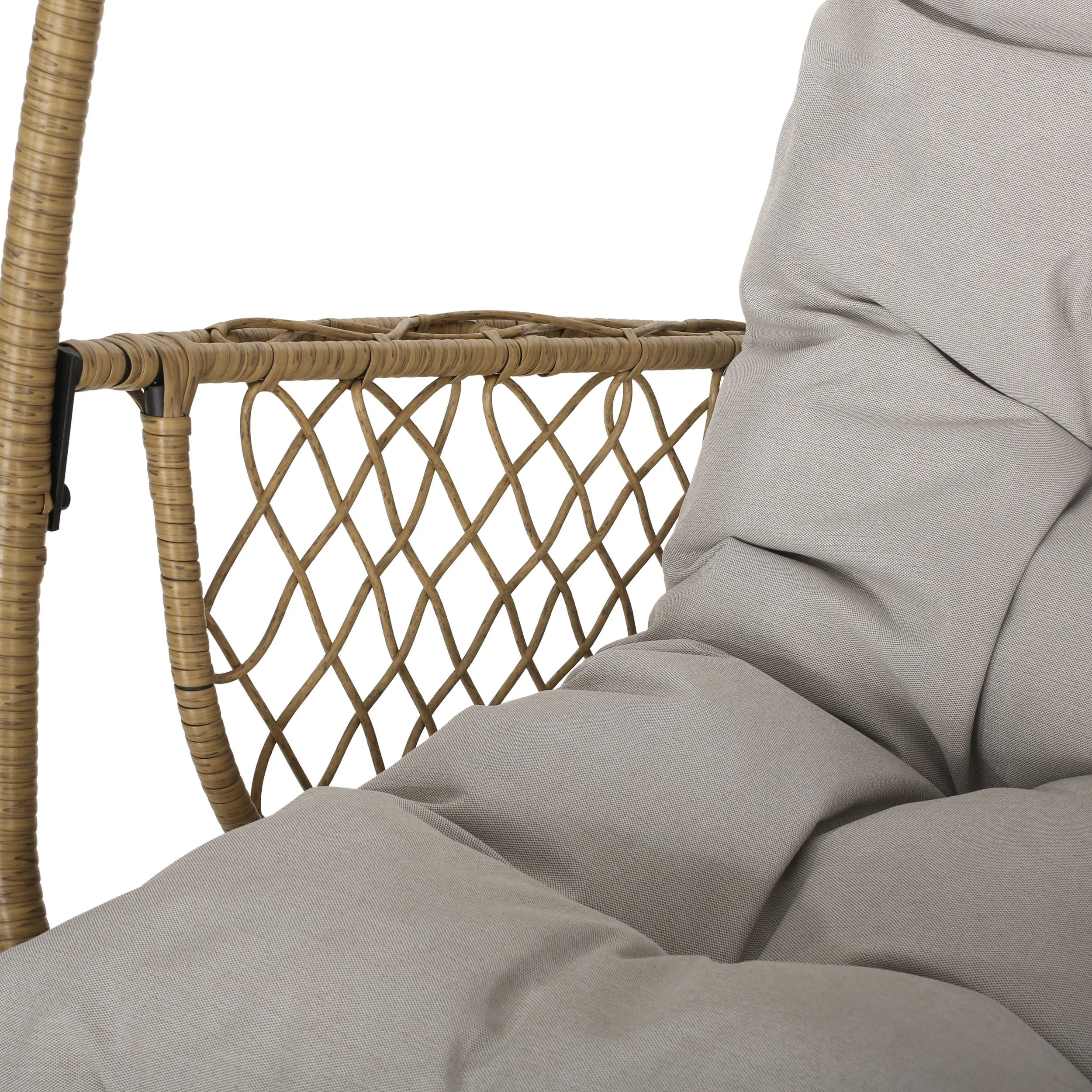 Outdoor Wicker Hanging Basket / Egg Chair with Stand - NH168113