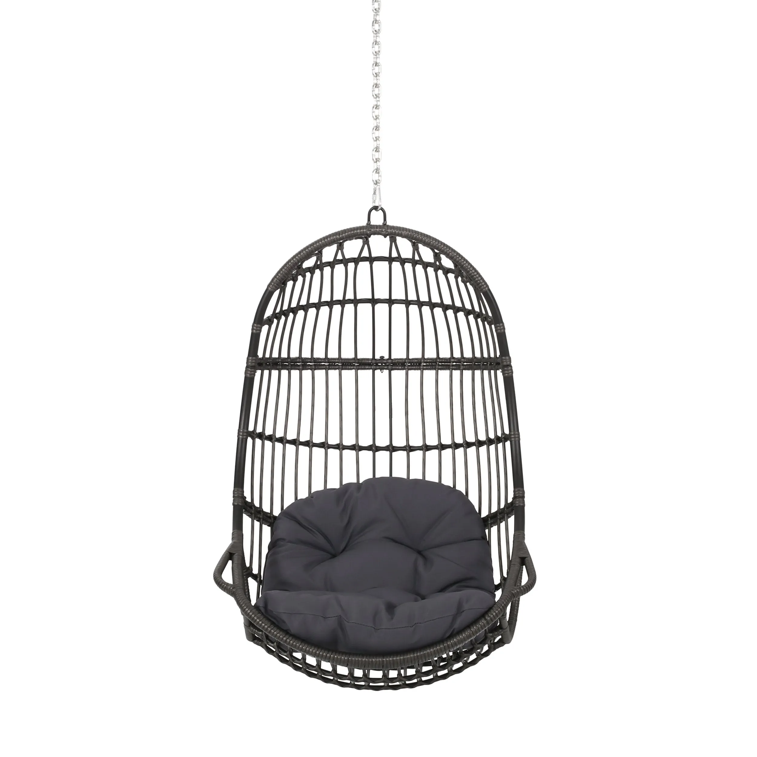 Outdoor Wicker Hanging Chair with 8 Foot Chain (NO STAND) - NH095313