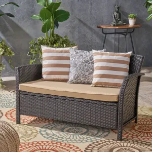 Outdoor Wicker Loveseat - NH453503 stair tread rug, stair mat