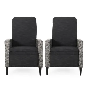 Outdoor Wicker Recliners, Set of 2 - NH509313 chandelier, pendant light