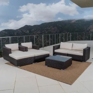 Outdoor Wicker Sectional w/ Cushions - NH805003 serving bowl, serving dish