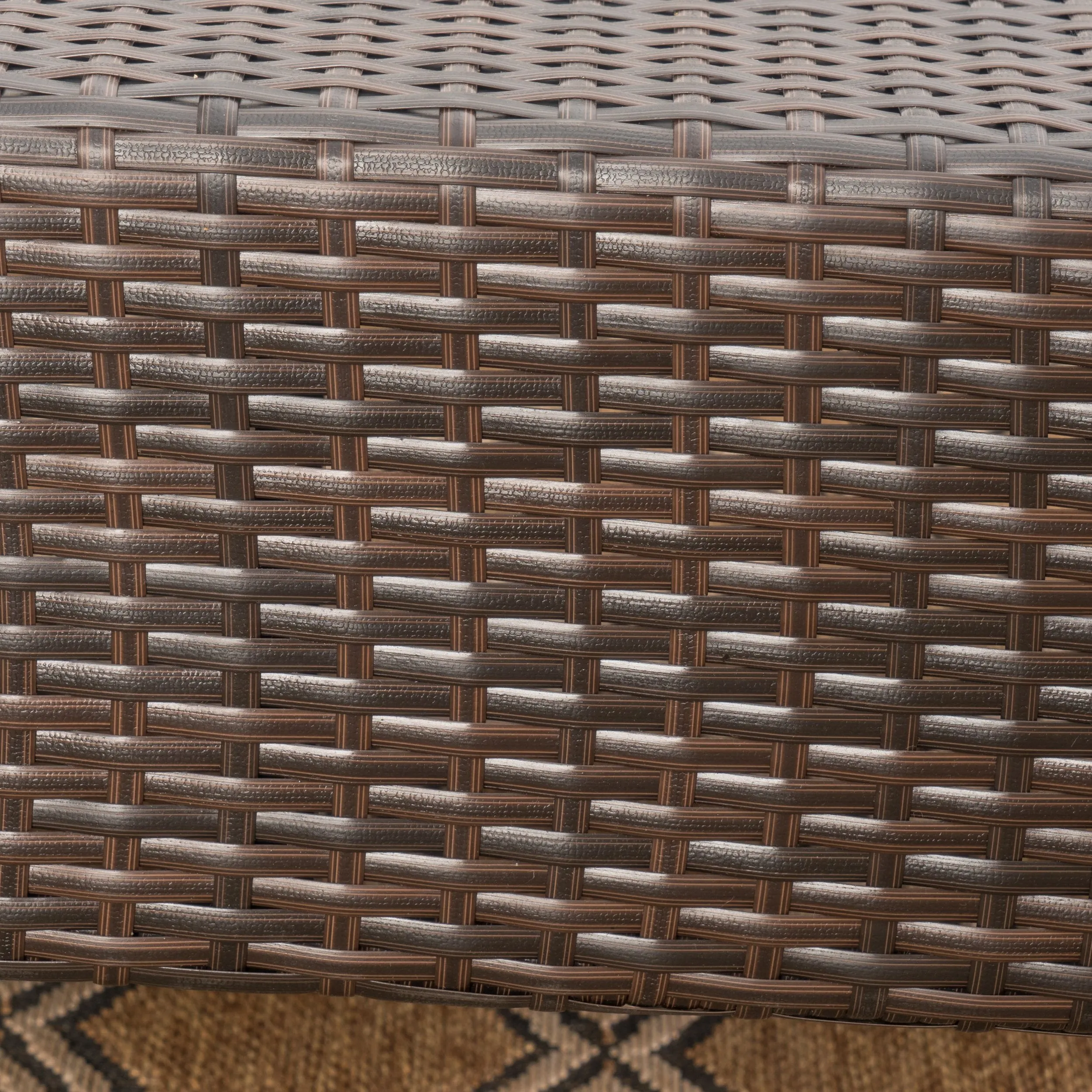 Outdoor Wicker Sofa Set with Water Resistant Cushions - NH877003