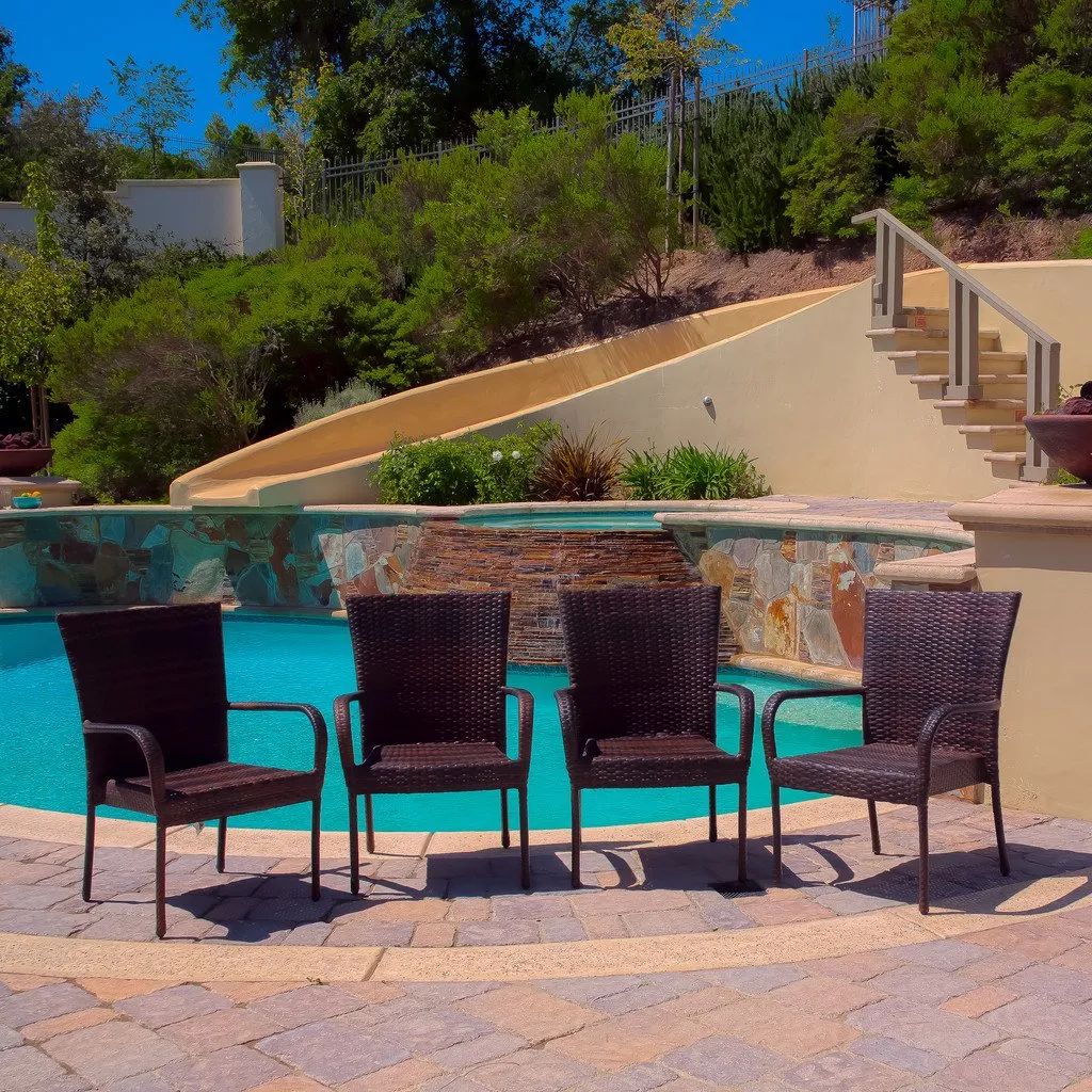 Outdoor Wicker Stacking Chairs - NH177872