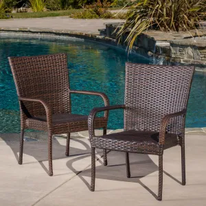 Outdoor Wicker Stacking Chairs - NH177872 patio chairs, outdoor seating