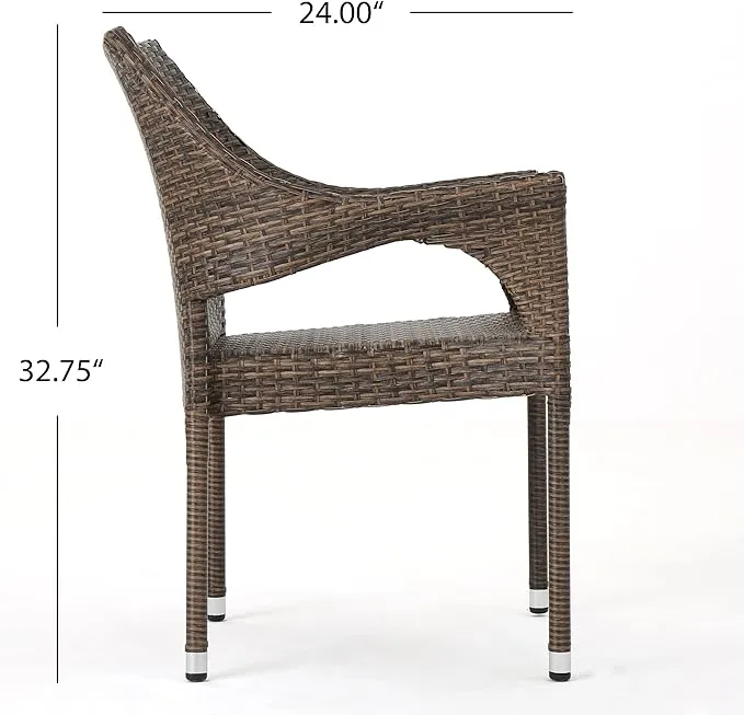 Outdoor Wicker Stacking Chairs (Set of 4) - NH182103